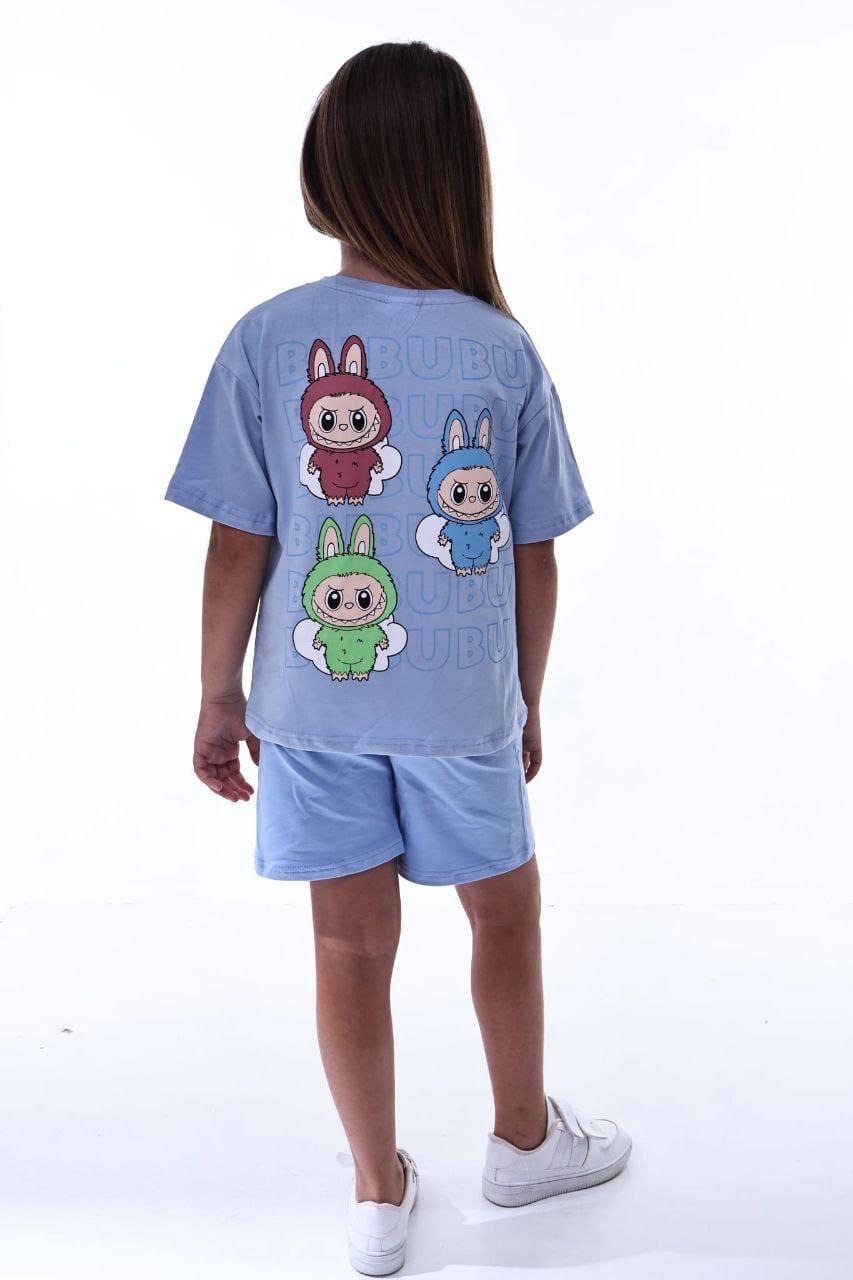 Blue Labubu Set
