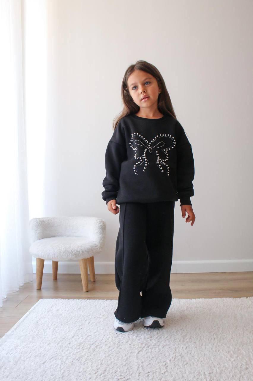 Pearl Butterfly Fleece Sweatshirt and Pants Set