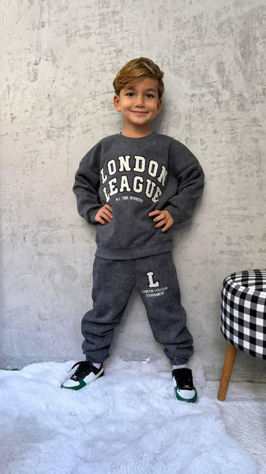 Grey London League Fleece Set