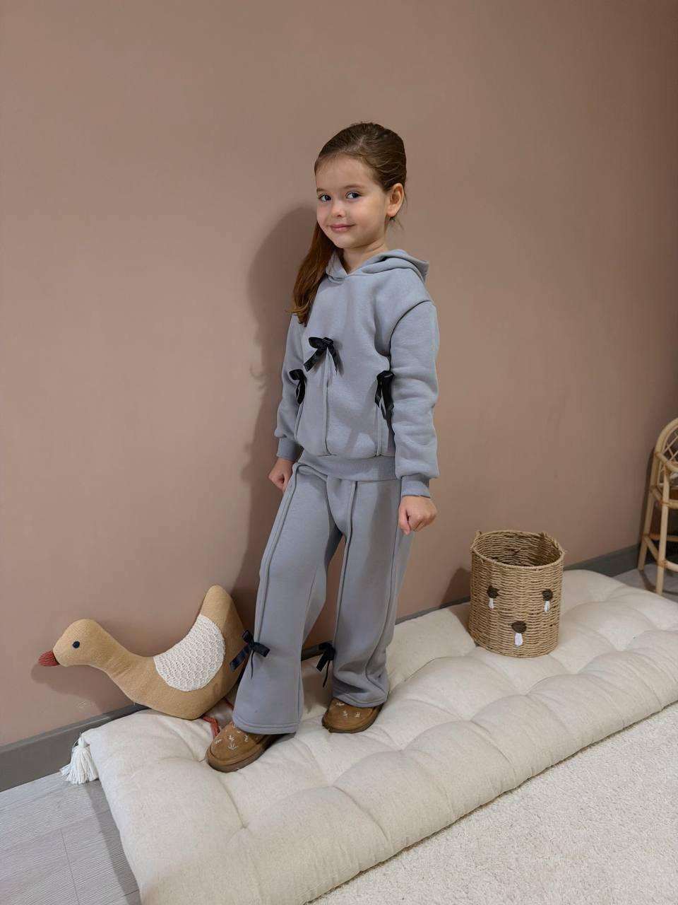 Bow Detail Fleece Set