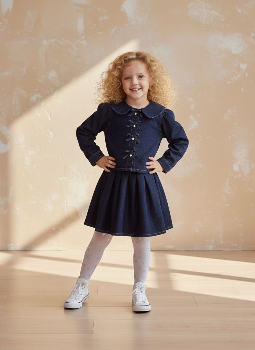 Navy Bow 3-Piece Set