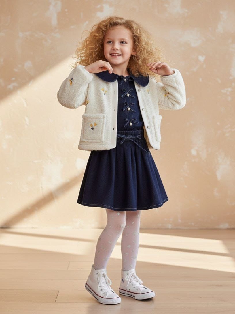 Navy Bow 3-Piece Set