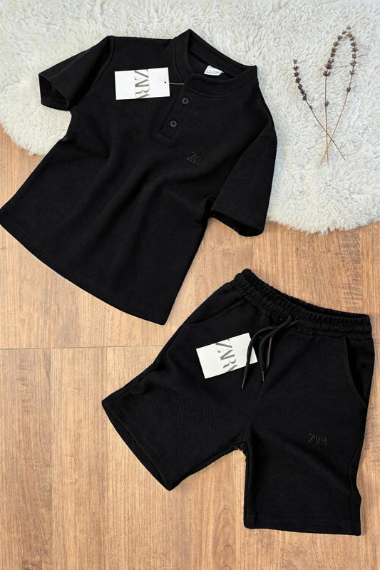 Zara Black Polo Co-Ord Set