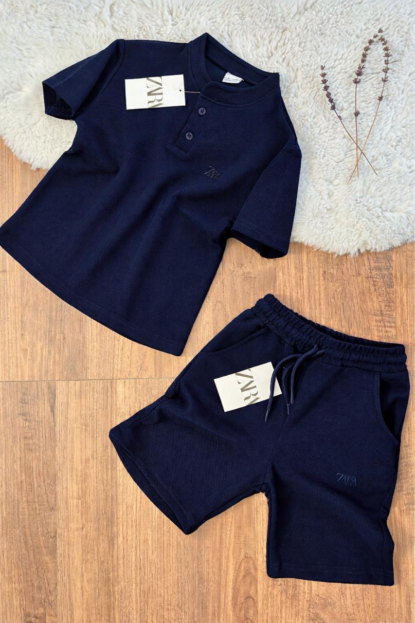 Zara Navy Polo Co-Ord Set
