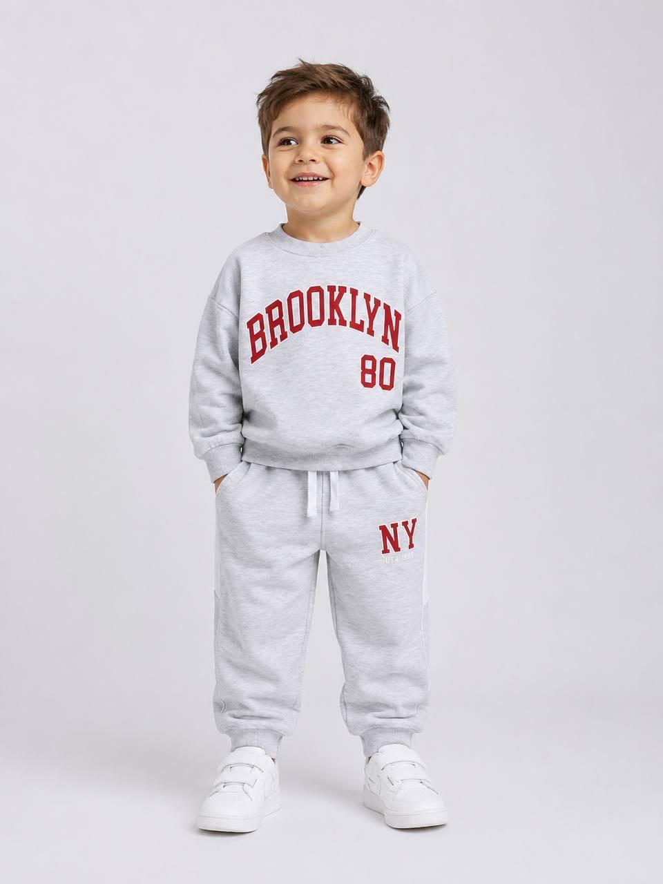 Brooklyn Grey Sweatshirt & Jogger Set