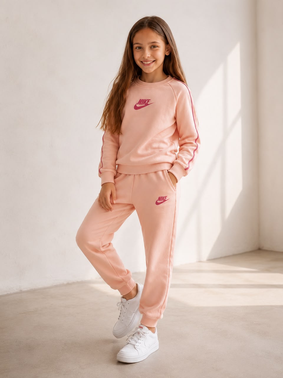 Blush Pink Nike Tracksuit Set