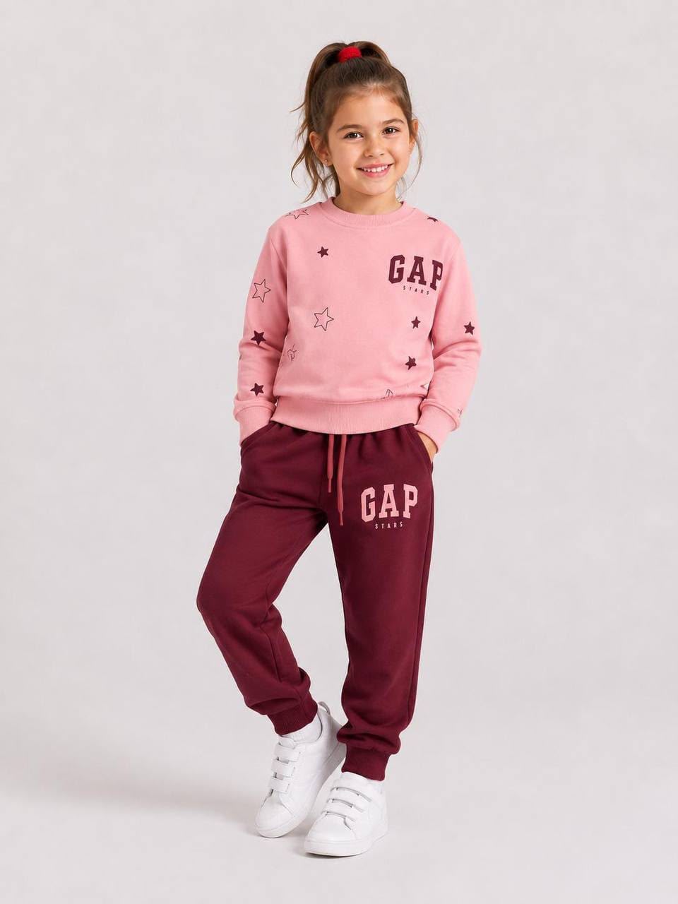 Pink & Burgundy GAP Tracksuit Set