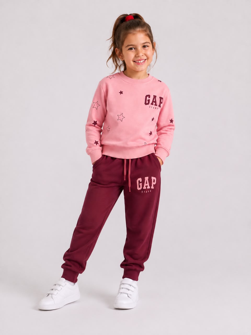 Pink & Burgundy GAP Tracksuit Set